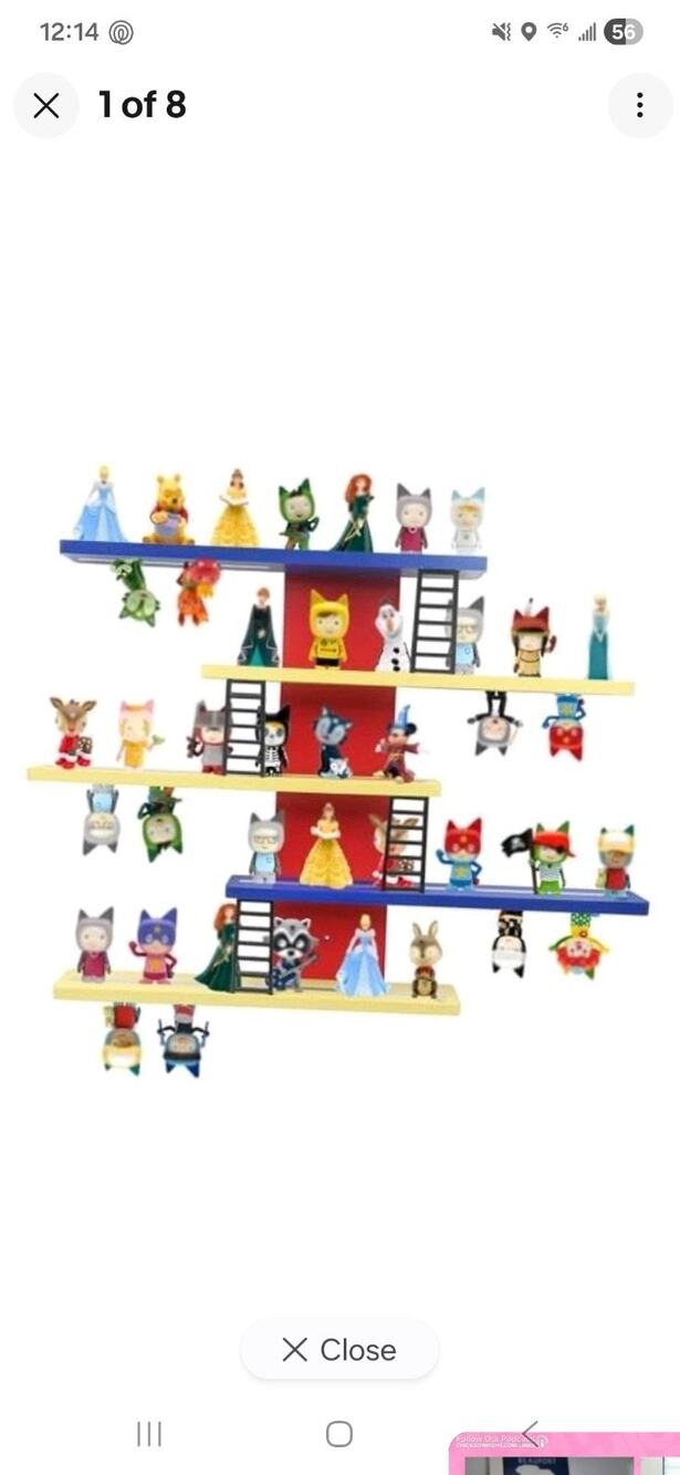 for Tonies Box Organizer Storage Shelf Wall Mounted, Magnetic Pack of 5